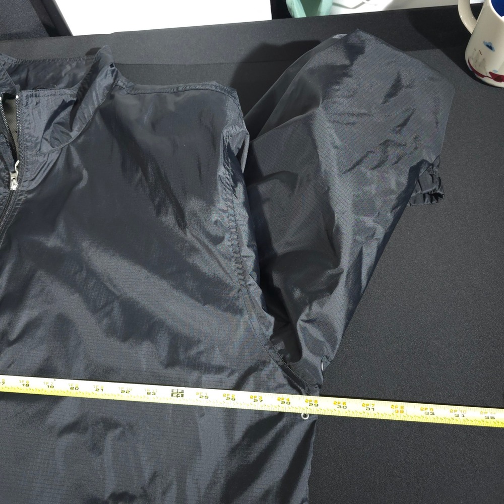 Gap Windbreaker Mens XXL Black Vintage Y2K Ripstop Full Zip Mesh Lined Jacket - Picture 4 of 10